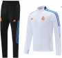 21-22 Real Madrid White Training Top and Pants
