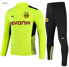 Children Youth 21-22 Dortmund Green Training Top and Pants