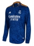 Player Version Long Sleeve 21-22 Real Madrid Away Soccer Jersey Shirt