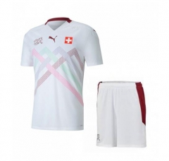 Children 2020 Euro Switzerland Away Soccer Uniforms