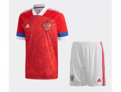 Children 2020 Euro Russia Home Soccer Uniforms