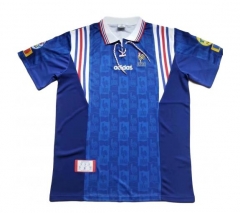 Retro 1996 EURO France Home Soccer Jersey Shirt