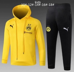 18-19 Children Dortmund Yellow Training Suit (Hoodie Sweatshirt+Pants)