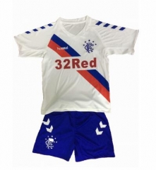 18-19 Glasgow Rangers Home Children Soccer Jersey Kit Shirt + Shorts