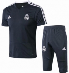 18-19 Real Madrid Ash Grey Short Training Suit
