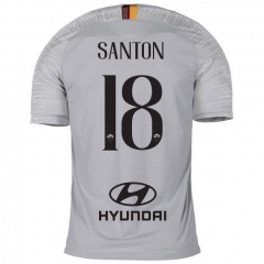 18-19 AS Roma SANTON 18 Away Soccer Jersey Shirt