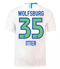 18-19 VfL Wolfsburg ITTER 35 Away Soccer Jersey Shirt
