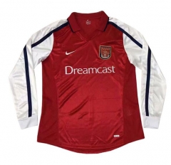 2000 Arsenal Home Long Sleeve Soccer Jersey Shirt Retro