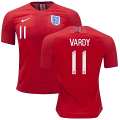 England 2018 FIFA World Cup JAMIE VARDY 11 Away Soccer Jersey Shirt