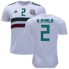 Mexico 2018 World Cup Away HUGO AYALA 2 Soccer Jersey Shirt