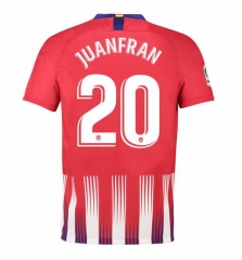 18-19 Atletico Madrid Juanfran 20 Home Soccer Jersey Shirt