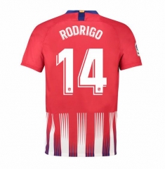 18-19 Atletico Madrid Rodrigo 14 Home Soccer Jersey Shirt