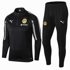 18-19 Borussia Dortmund Black Training Suit (SweatShirt+Trouser)