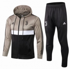 18-19 Juventus Apricot Training Suit (Hoodie Jacket+Trouser)