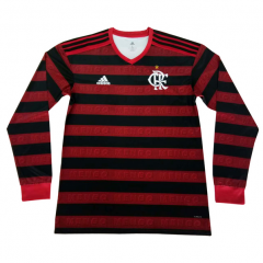 19-20 CR Flamengo Long Sleeve Home Soccer Jersey Shirt