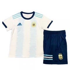 Children Argentina 2019 FIFA World Cup Home Soccer Kit (Shirt + Shorts)