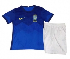Children 2020 Brazil Away Soccer Kits