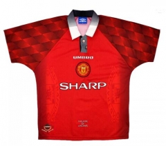 Retro 96-97 Manchester United Home Soccer Jersey Shirt