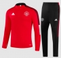 21-22 Manchester United Red Training Top and Pants