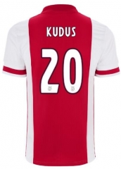 Mohammed Kudus 20 Ajax 20-21 Home Soccer Jersey Shirt