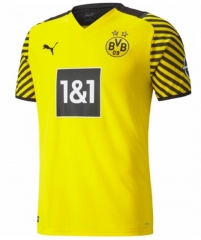 Player Version 21-22 Borussia Dortmund Home Soccer Jersey Shirt