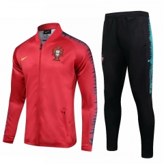 Portugal 2018 FIFA World Cup Red Training Suit (Jacket+Trouser)