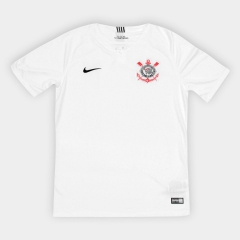 18-19 SC Corinthians Home White Soccer Jersey Shirt