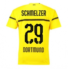 18-19 Borussia Dortmund Schmelzer 29 Cup Home Soccer Jersey Shirt