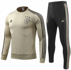 18-19 Juventus O'Neck Apricot Training Suit (Sweatshirt+Trouser)