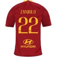 18-19 AS Roma ZANIOLO 22 Home Soccer Jersey Shirt