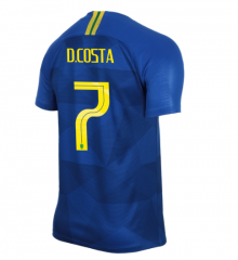 Brazil 2018 World Cup Away Douglas Costa Soccer Jersey Shirt