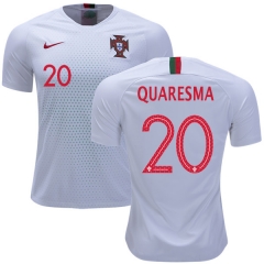 Portugal 2018 World Cup RICARDO QUARESMA 20 Away Soccer Jersey Shirt
