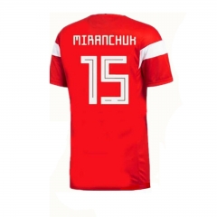 Russia 2018 World Cup Home Miranchuk Soccer Jersey Shirt