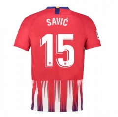 18-19 Atletico Madrid Savic 15 Home Soccer Jersey Shirt