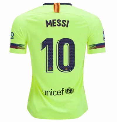 18-19 Barcelona Away Lionel Messi 10 Soccer Jersey Shirt