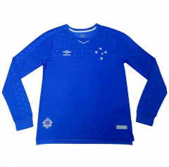 19-20 Cruzeiro Long Sleeve Home Soccer Jersey Shirt