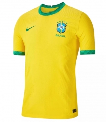 Player Version 2020/2021 Copa America Brazil Home Soccer Jersey Shirt