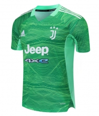 21-22 Juventus Green Goalkeeper Soccer Jersey Shirt