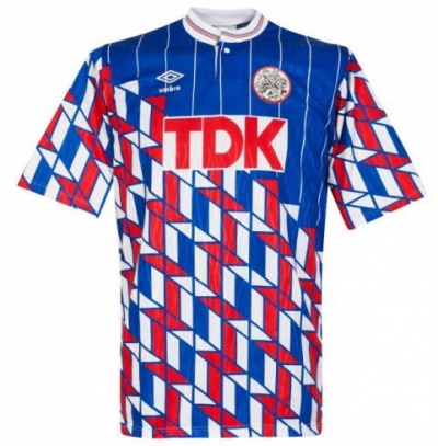 Retro 89-90 Ajax Away Soccer Jersey Shirt