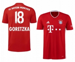 Leon Goretzka 18 Bayern Munich 20-21 Home Soccer Jersey Shirt