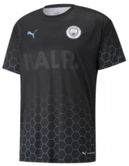 20-21 Manchester City X BALR Signature Black Soccer Jerseys Shirt