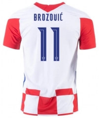 MARCELO BROZOVIĆ #11 2020 EURO Croatia Home Cheap Soccer Jerseys Shirt