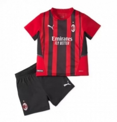 Children 21-22 AC Milan Home Soccer Uniforms