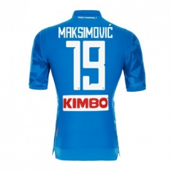 18-19 Napoli MAKSIMOVIC 19 Home Soccer Jersey Shirt