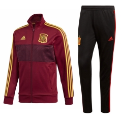 Spain FIFA World Cup 2018 Burgundy Training Suit Jacket + Pants