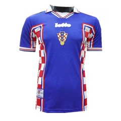 Croatia 1998 Away Retro Soccer Jersey Shirt