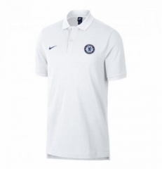 18-19 Chelsea White Polo Shirt