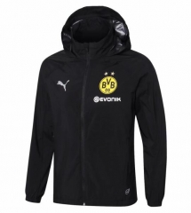 18-19 Dortmund Black Woven Windrunner Jacket