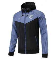 18-19 Inter Milian Grey Blue Woven Windrunner Jacket