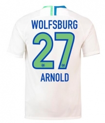 18-19 VfL Wolfsburg ARNOLD 27 Away Soccer Jersey Shirt